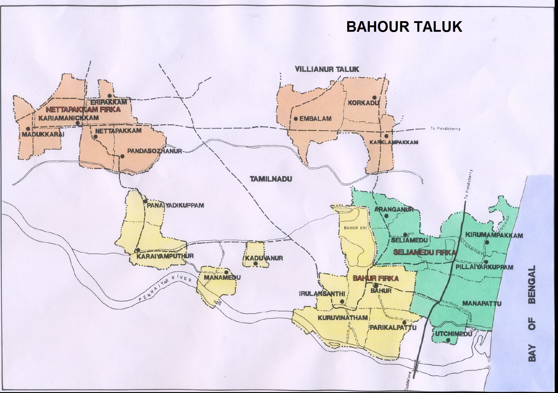 Bahour Map